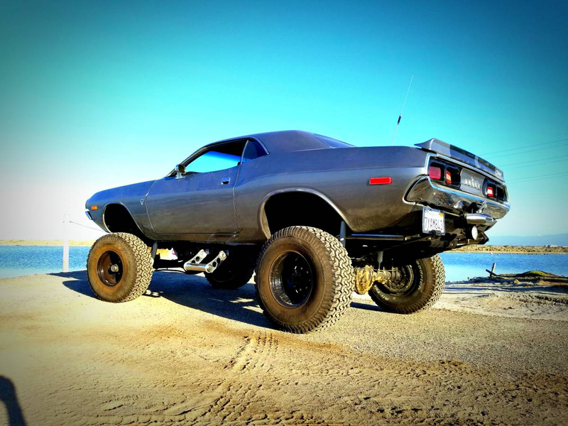 Illustration for article titled This 4x4 ‘72 Dodge Challenger Is Your War Chariot To Valhalla